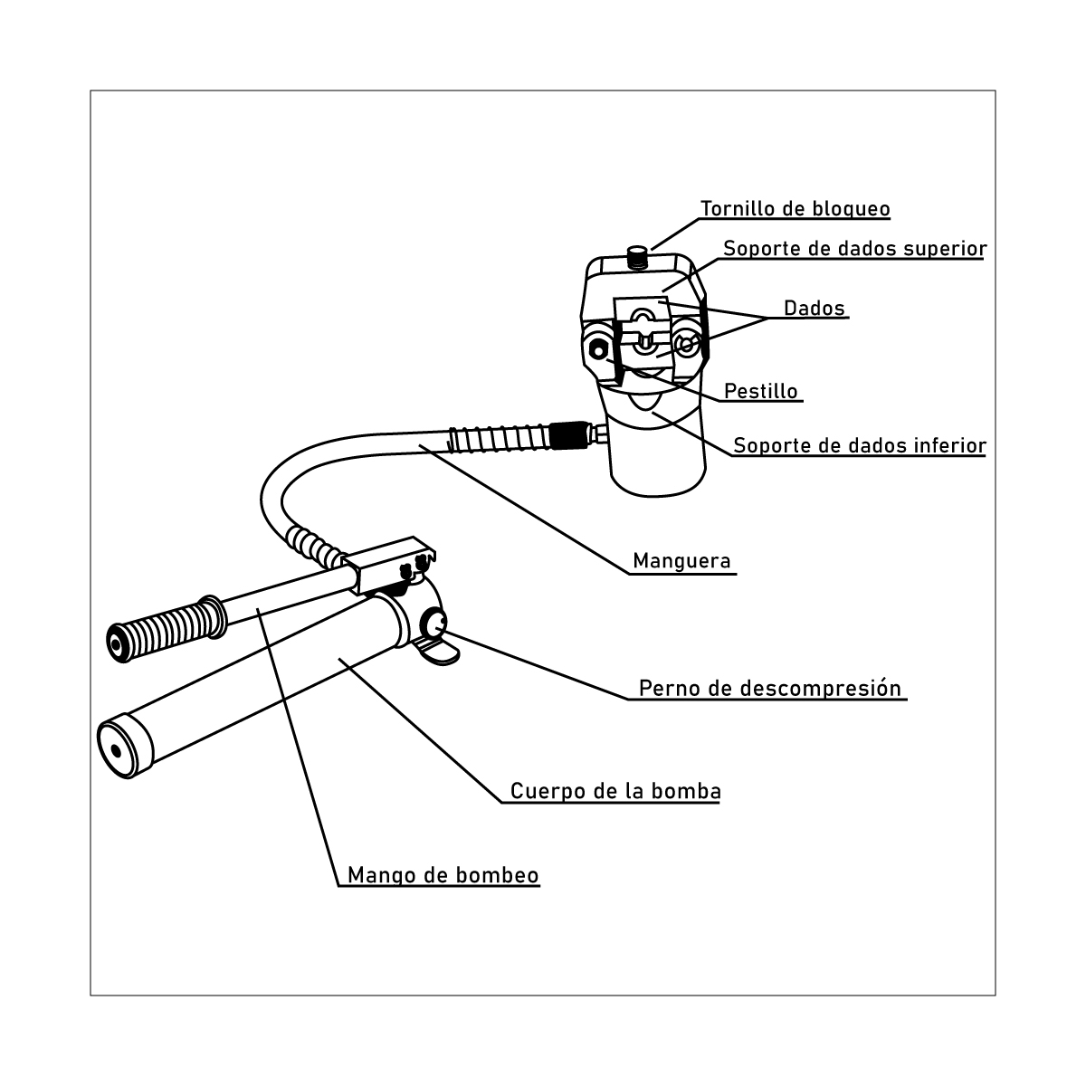 Prensa terminal hidráulica para cobre 16 a 500 mm² — STARKER FYQ-500 - Imagen 3