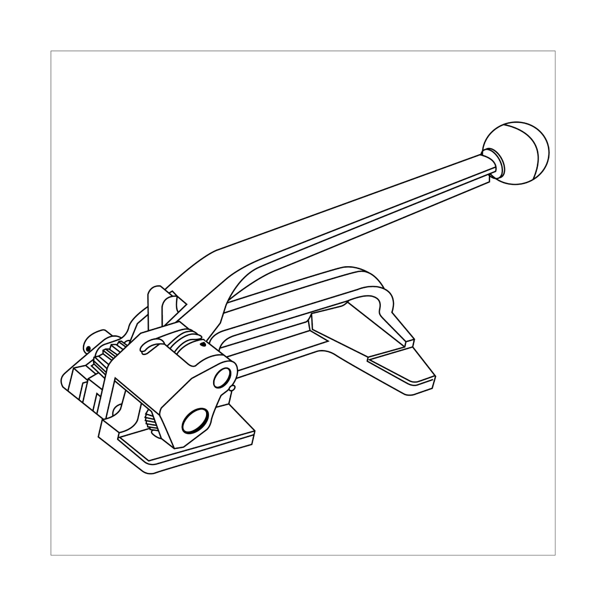 Tensionadora manual para zuncho metálico de 9 a 19 mm H54 — Transpak - Imagen 2