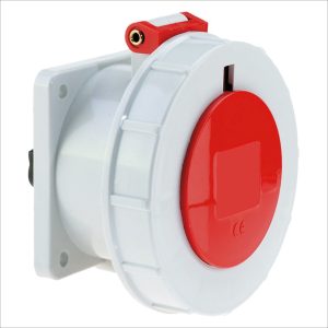 Tomacorriente empotrable 32 A 3P+T 440 V para contenedores ROJO 3h IP67 — BALS