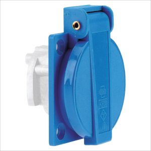 TOMA EMPOTRABLE SCHUKO 16AMP 2P+T 250V AZUL IP44