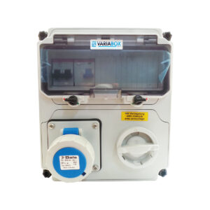 CAJA COMBINADA VARIABOX IP67 BLOQUEO MECANICO, 16A 2P+T 220V 7H / ITM 2x16A+DIFERENCIAL