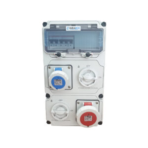 CAJA COMBINADA VARIABOX IP67 BLOQUEO MECANICO, 16A 2P+T 6H / 16A 3P+N+T 400V 6H / ITM 2x16A+ITM 3x16A